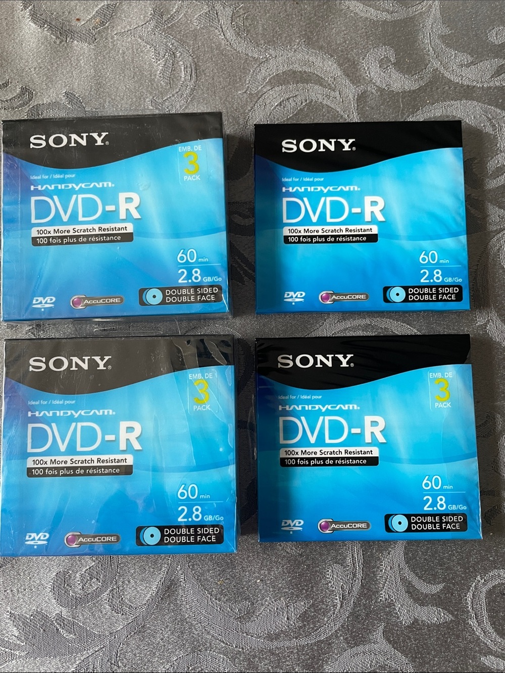 Sony Blue DVD-R 4-Pack Double-Sided Discs
